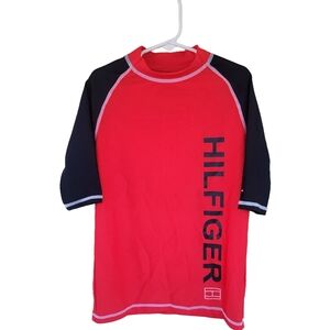 Tommy Hilfiger Boys Solid Rashguard T-shirt - Size S (8/10) - NWT